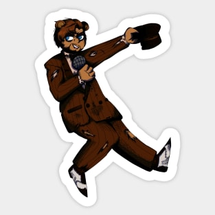 Withered Freddy Gijinka Transparent Sticker